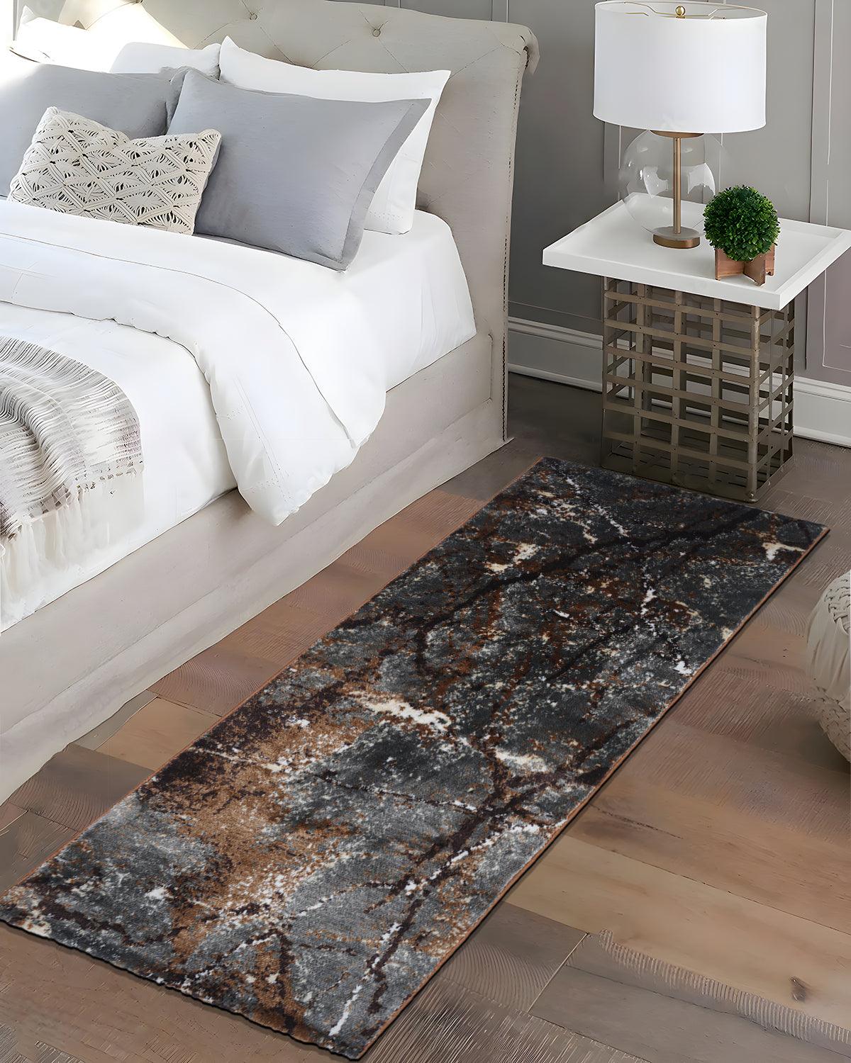 60X150 CM Diamond Runner | Grey Rust