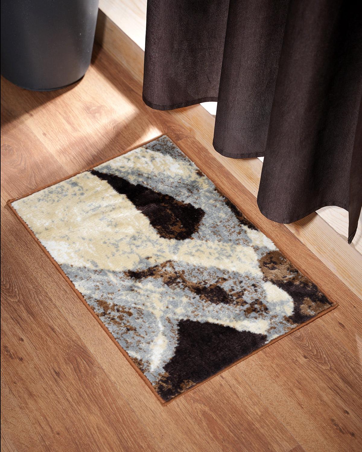 40X60 CM Diamond Doormat | Circular Beige