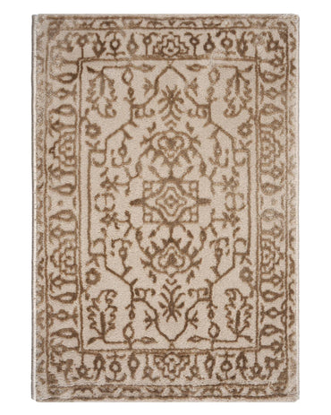 40X60 CM Aura Doormat | Traditional Floral Light Gold