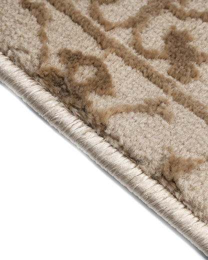 Aura Carpet | Traditional Floral Light Gold
