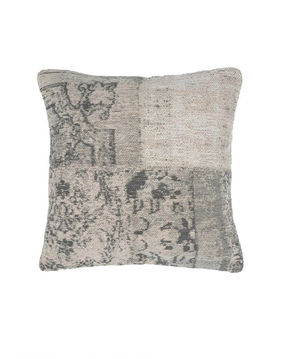 18X18 inch Steel Green Jacquard cotton cushion covers | Set of 2