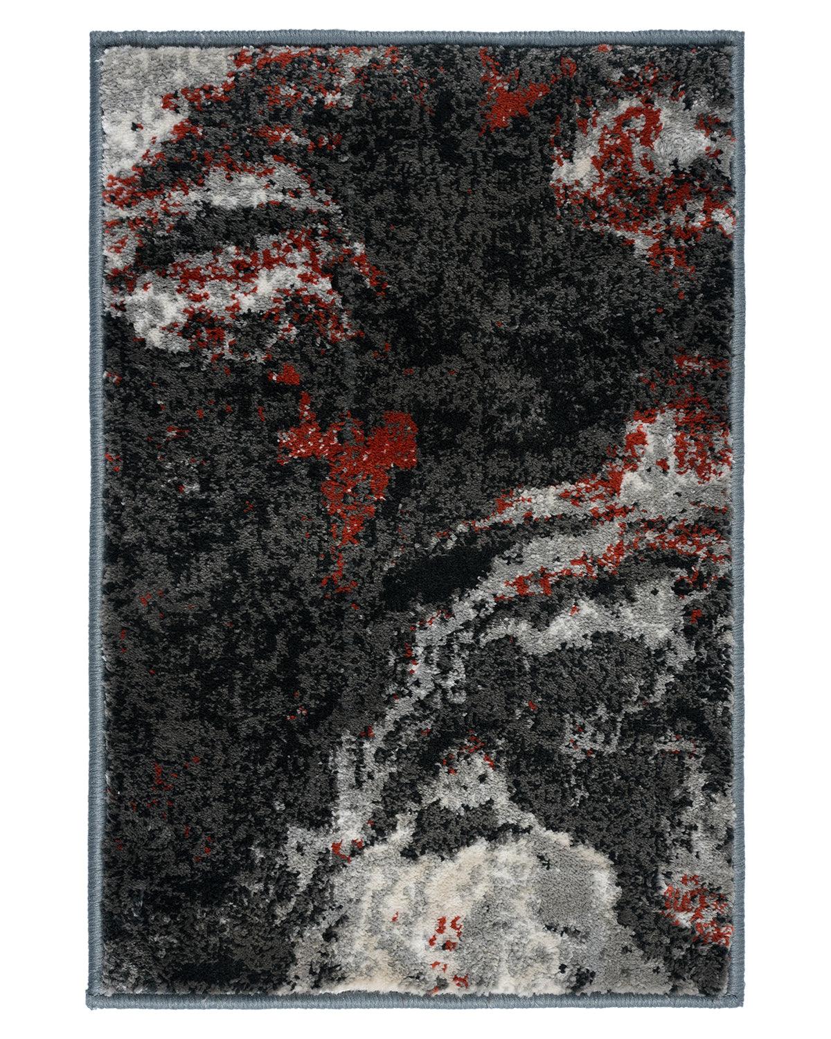 40X60 CM Diamond Doormat | Abstract Stone Red