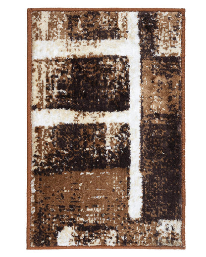 40X60 CM Diamond Doormat | Abstract Block Rust