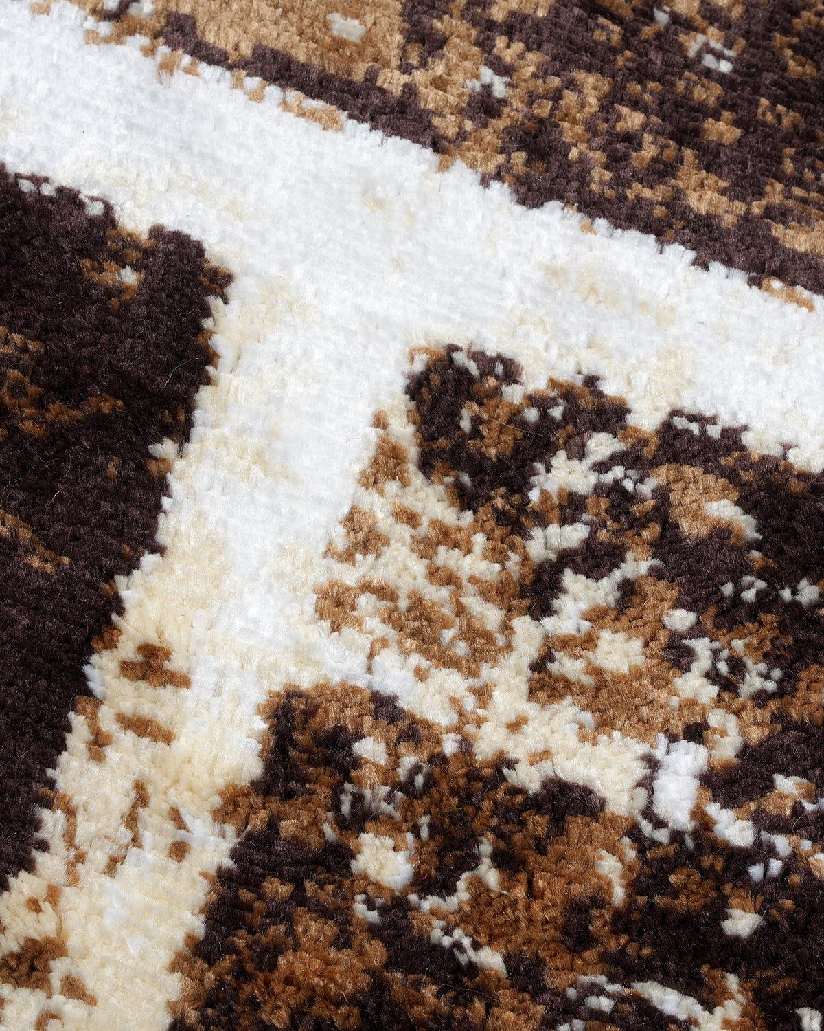 40X60 CM Diamond Doormat | Abstract Block Rust