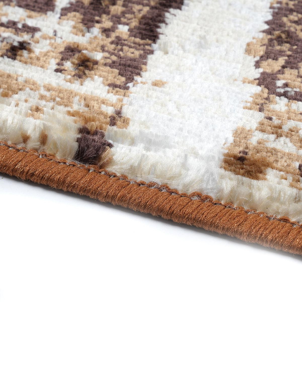 40X60 CM Diamond Doormat | Abstract Block Rust