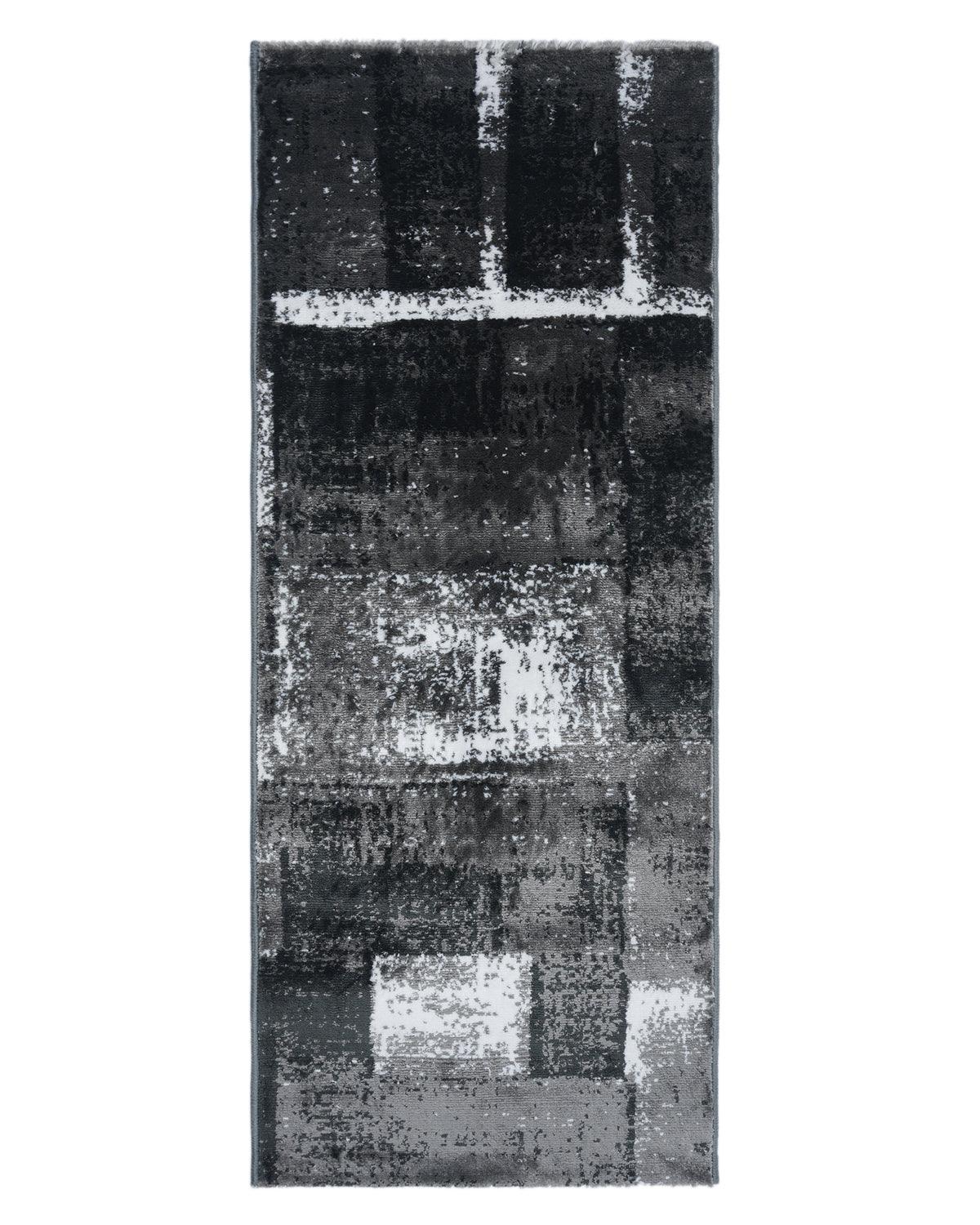 60X150 CM Diamond Runner | Black Blocks