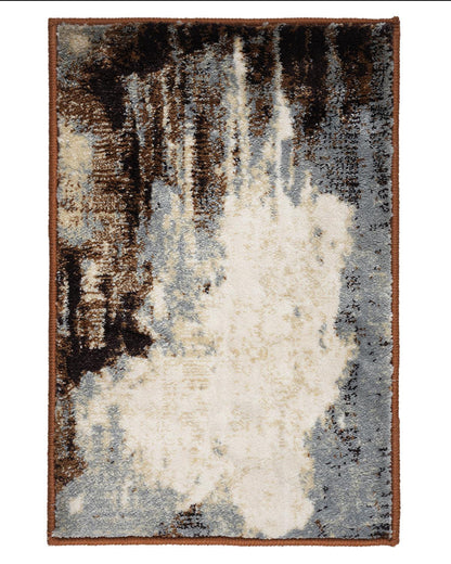 40X60 CM Diamond Doormat | Brown, Beige, Grey Splatter