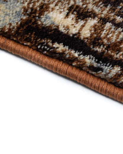 40X60 CM Diamond Doormat | Brown, Beige, Grey Splatter
