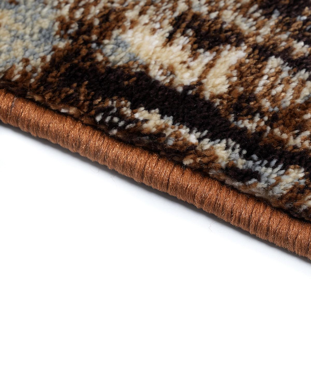 60X150 CM Diamond Runner | Brown Beige Grey Splatter