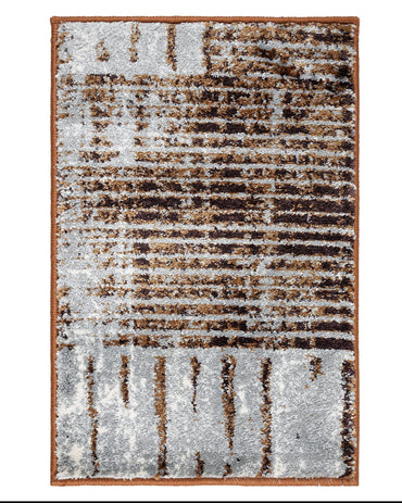 40X60 CM Diamond Doormat | Abstract Grid Grey