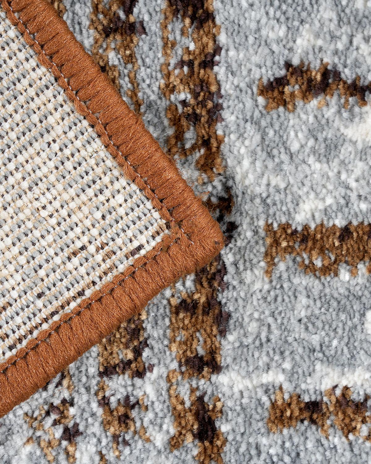 40X60 CM Diamond Doormat | Abstract Grid Grey