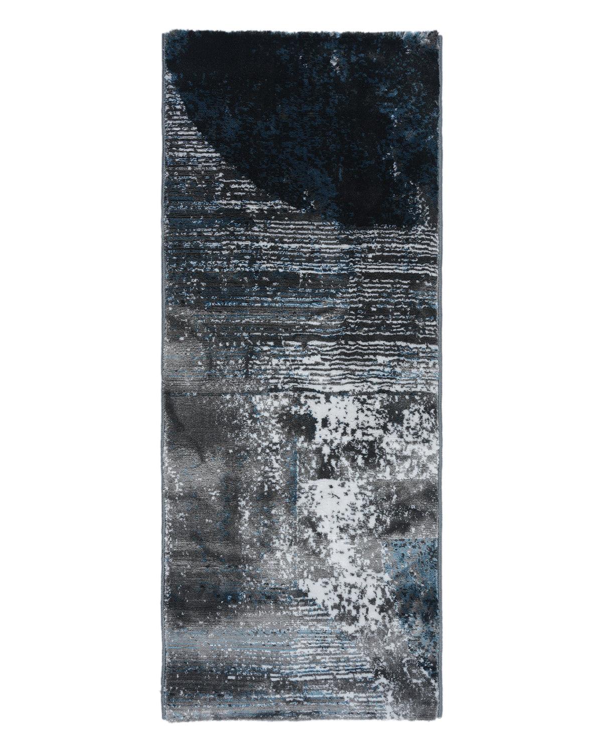 60X150 CM Diamond Runner | Abstract Grey Blue