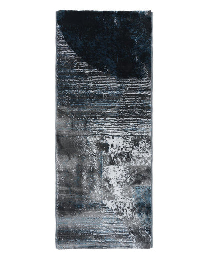60X150 CM Diamond Runner | Abstract Grey Blue