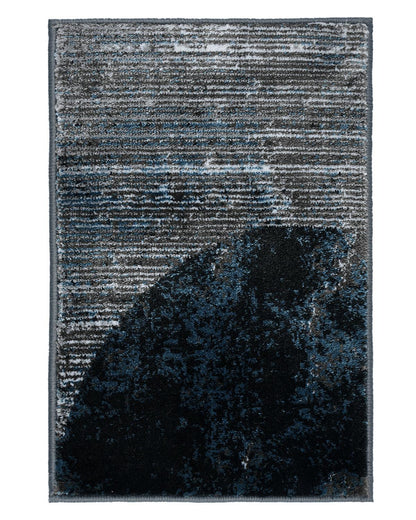 40X60 CM Diamond Doormat | Abstract Grey Blue