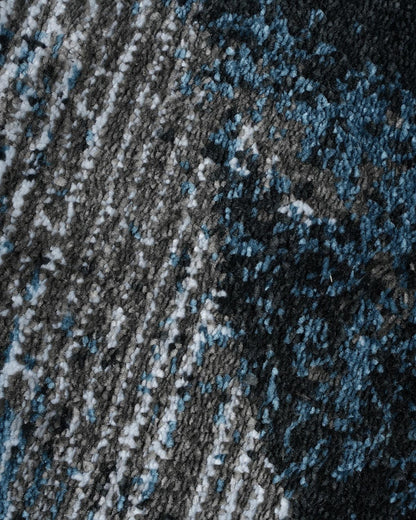 40X60 CM Diamond Doormat | Abstract Grey Blue
