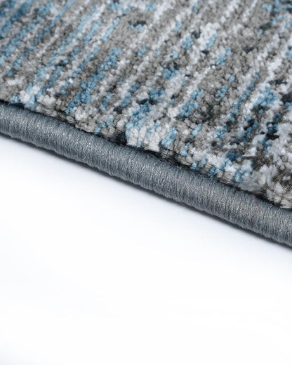 60X150 CM Diamond Runner | Abstract Grey Blue