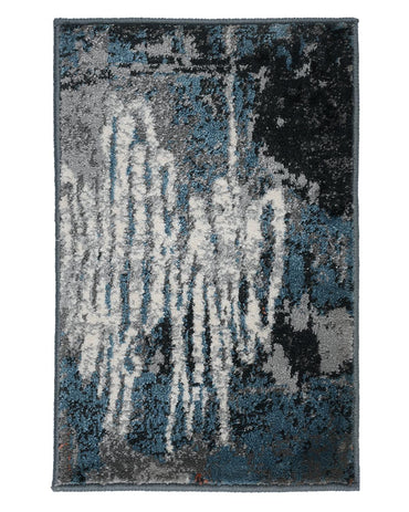 40X60 CM Diamond Doormat | Abstract Blue Red
