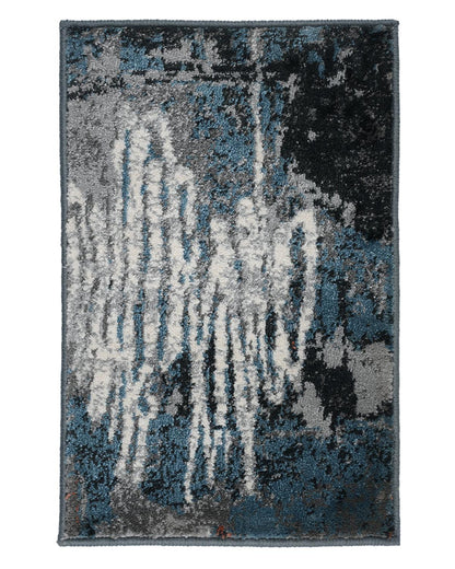 40X60 CM Diamond Doormat | Abstract Blue Red
