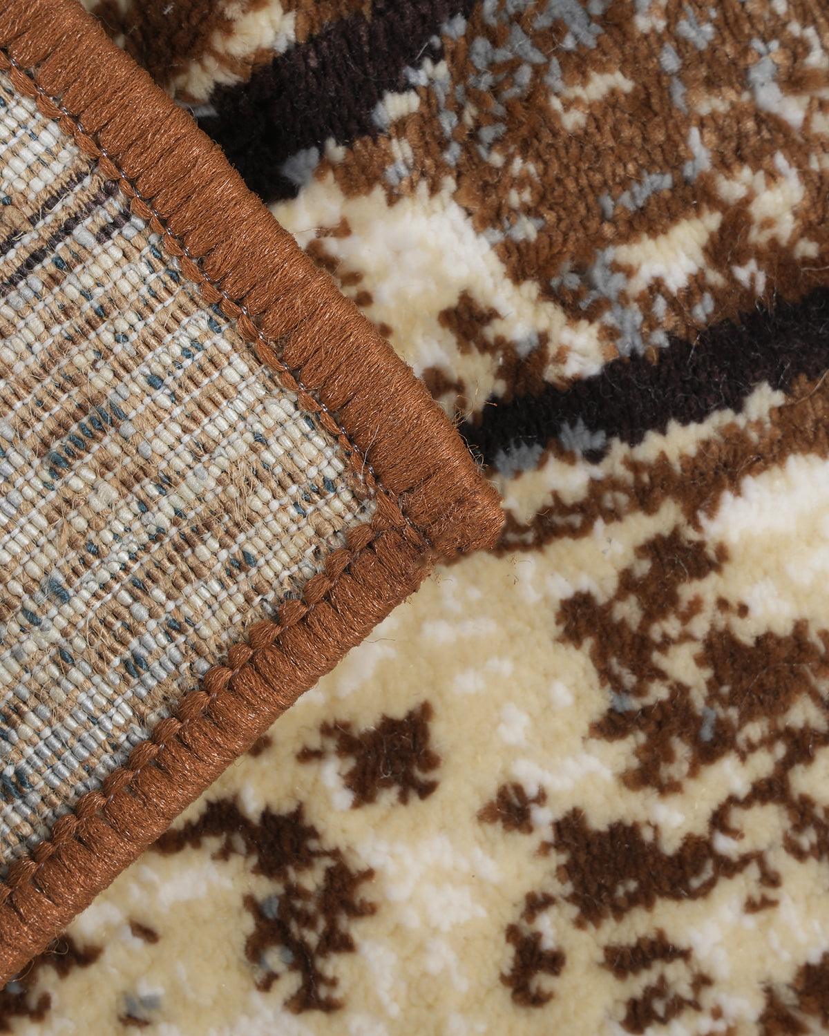 40X60 CM Diamond Doormat | Brown Beige Cross