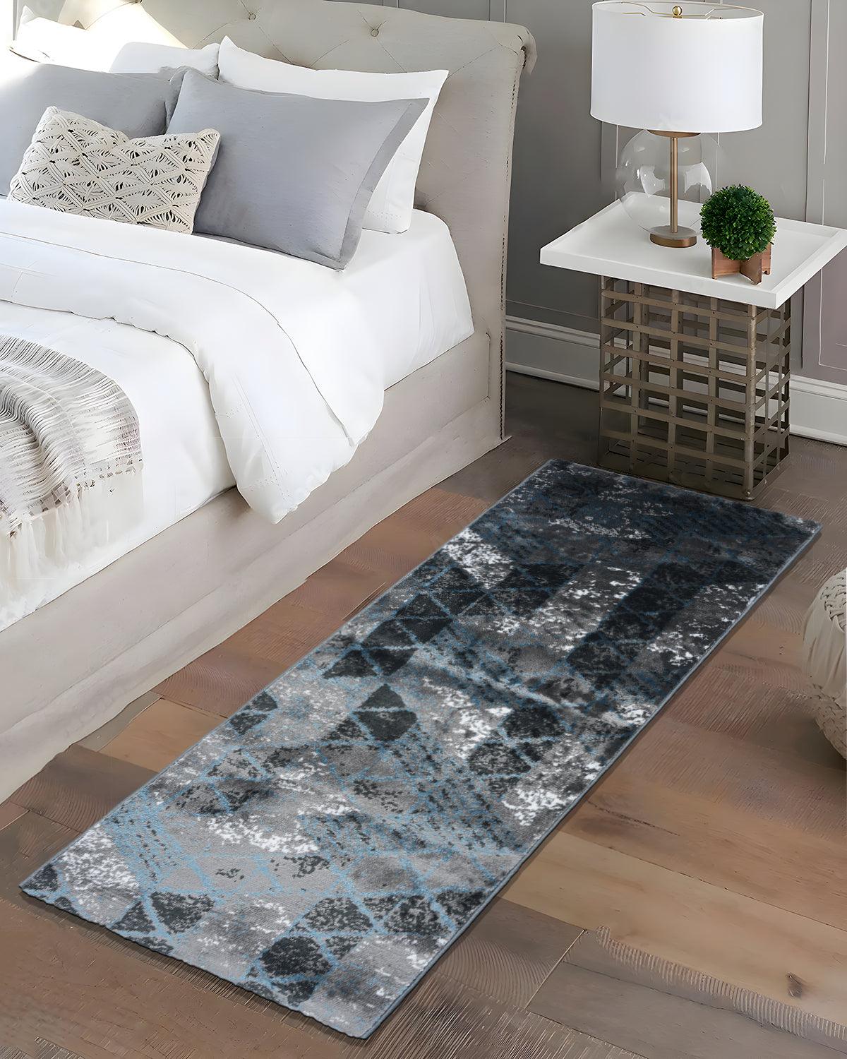 60X150 CM Diamond Runner | Grey Isometric
