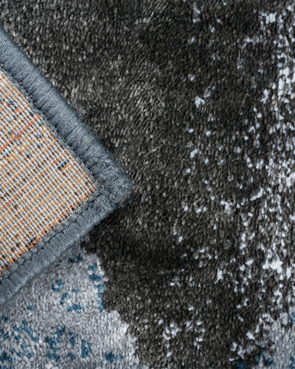 40X60 CM Diamond Doormat | Abstract Block Blue