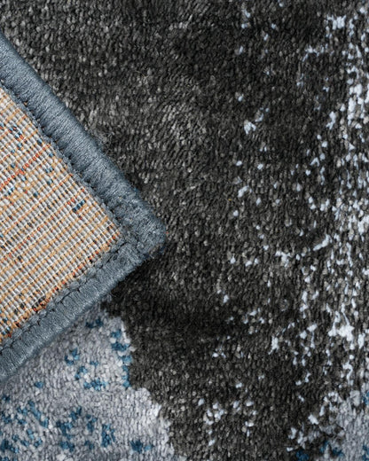 40X60 CM Diamond Doormat | Abstract Block Blue