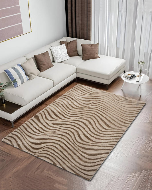 Aura Wave Ripple Gold Carpet