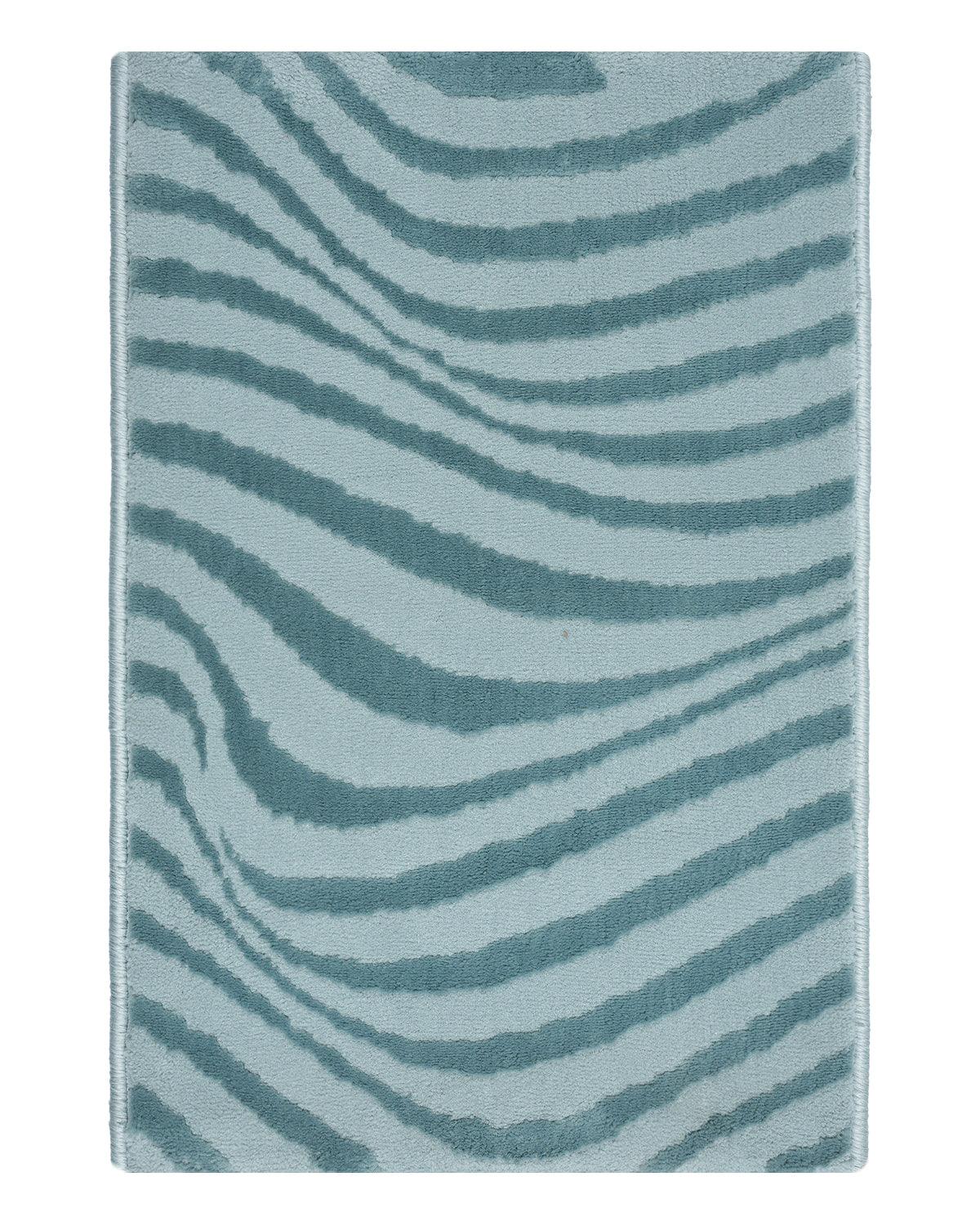 40X60 CM Aura Doormat | Wave Ripple Light Blue