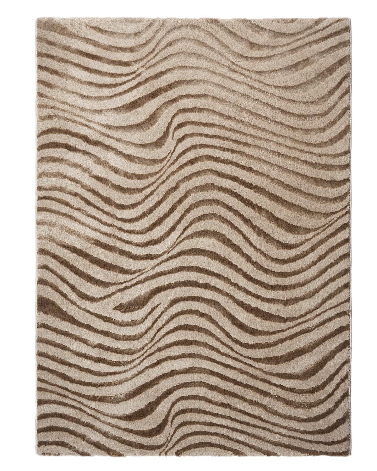 Aura Carpet | Wave Ripple Light Gold