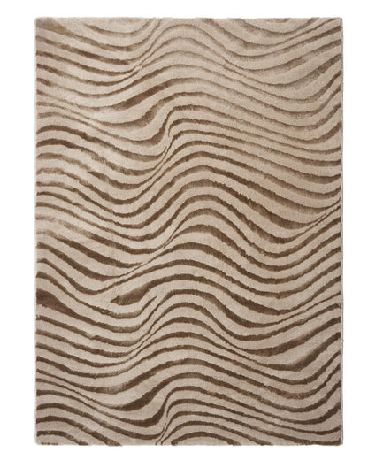 Aura Carpet | Wave Ripple Light Gold