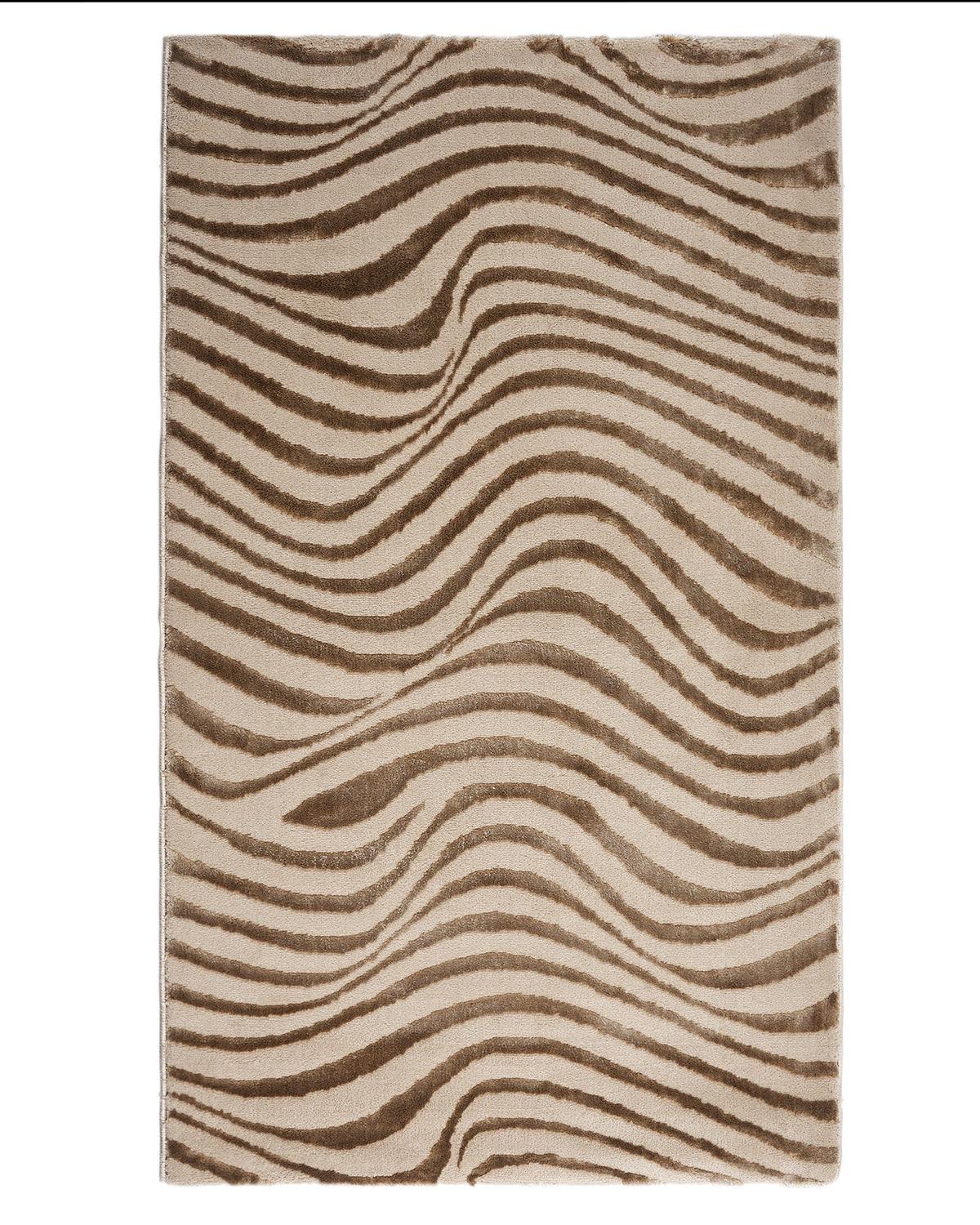 Aura Carpet | Wave Ripple Light Gold