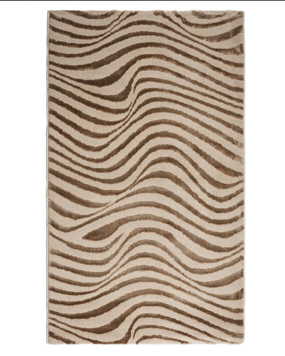 Aura Carpet | Wave Ripple Light Gold
