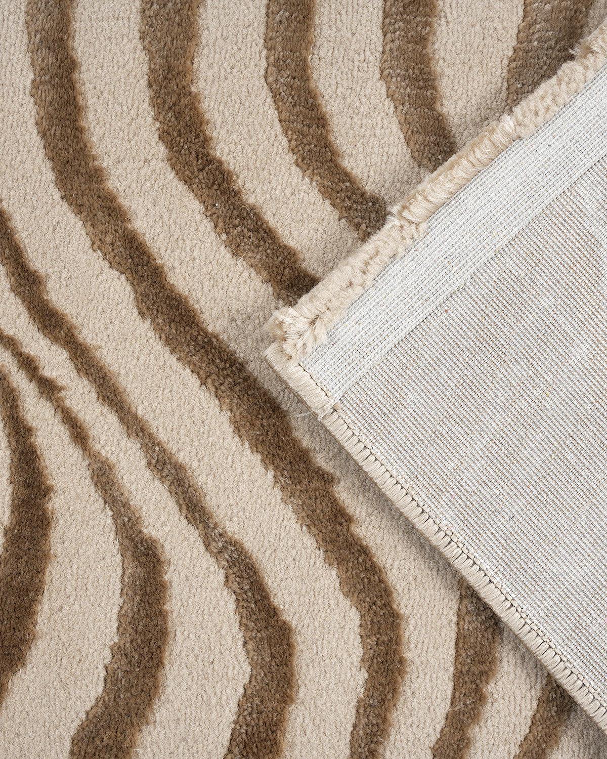 Aura Carpet | Wave Ripple Light Gold
