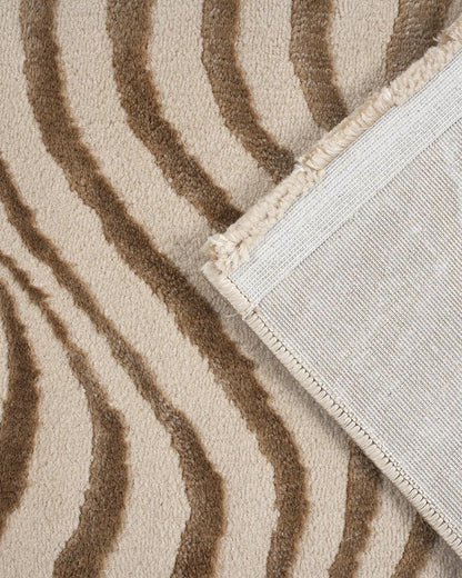 Aura Carpet | Wave Ripple Light Gold