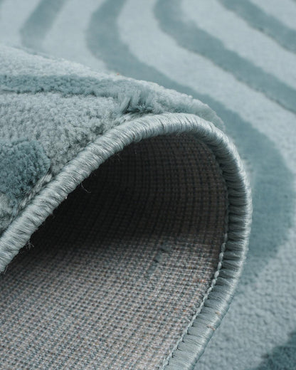 Aura Carpet | Wave Ripple Light Blue