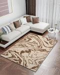 Aura Marble Print Gold Carpet