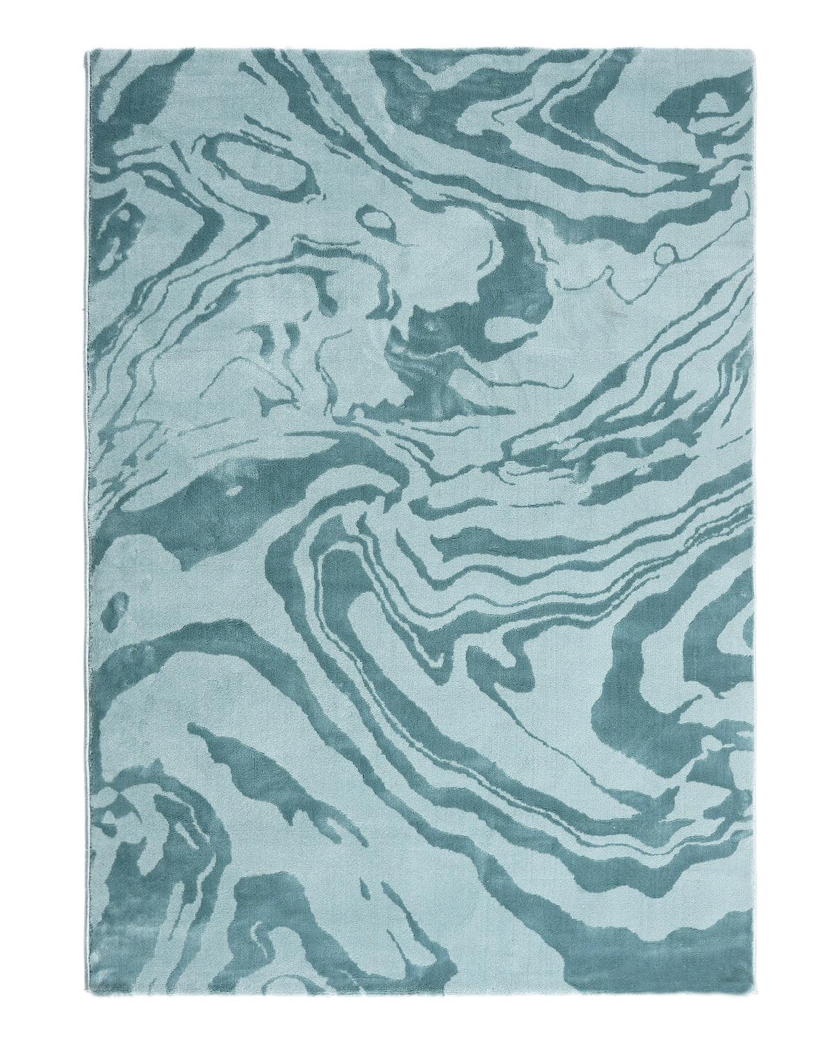 Aura Carpet | Wave Ripple Light Blue