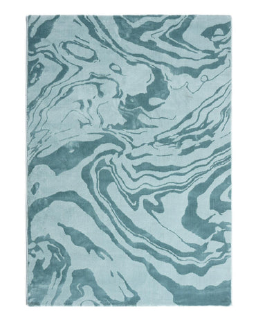 Aura Wave Ripple Aqua Carpet