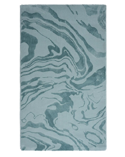 Aura Carpet | Marble Print Light Blue