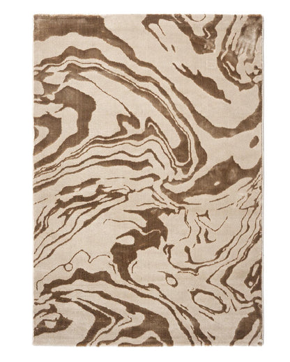 Aura Carpet | Marble Print Light Gold
