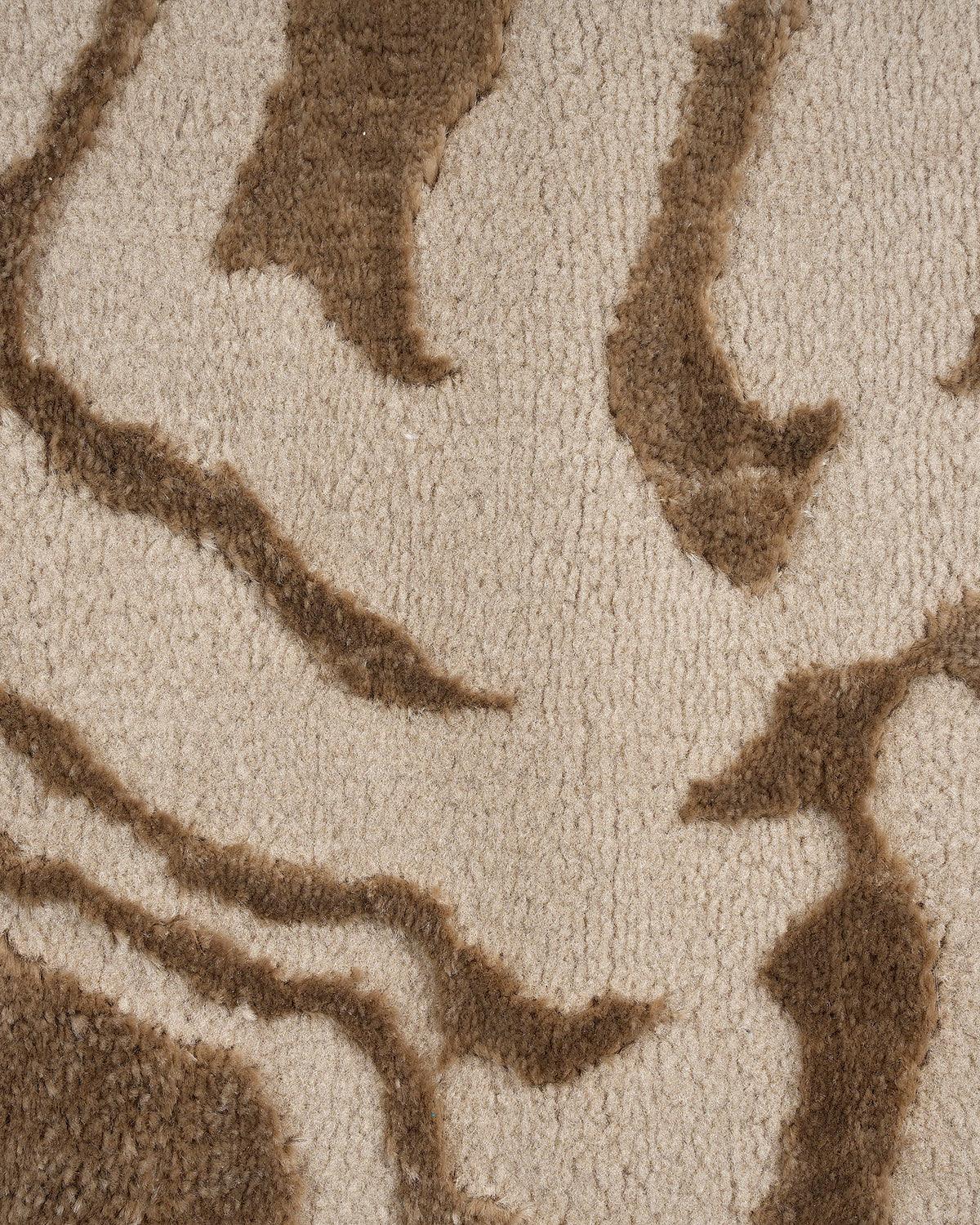 Aura Carpet | Marble Print Light Gold