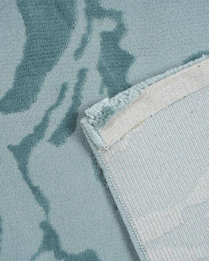 Aura Carpet | Marble Print Light Blue