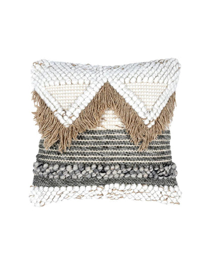 18X18 inch Boho beige cushion covers | Set of 2