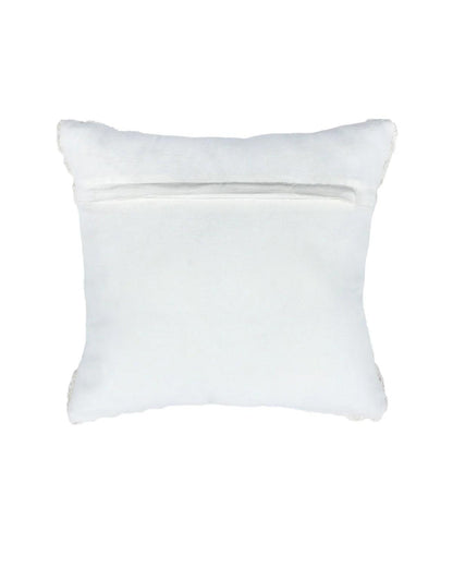 18X18 inch Boho White cotton tufted cushion covers | Set of 2