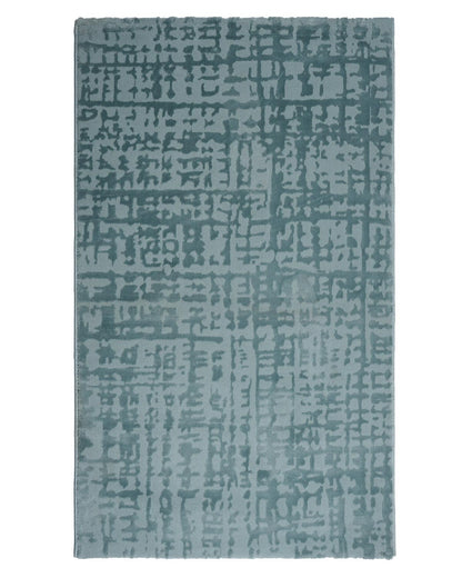 Aura Carpet | Grid Abstract Light Blue