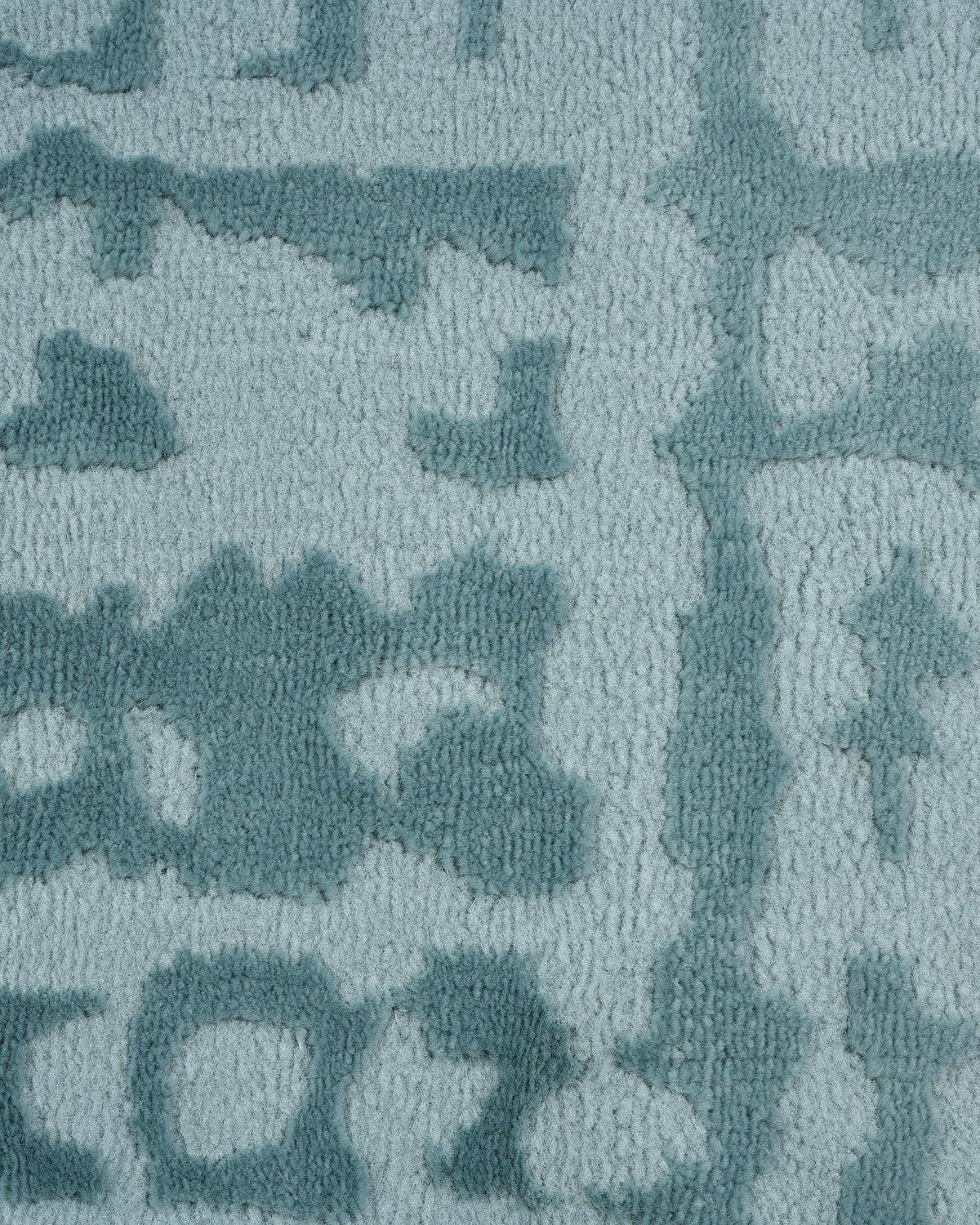 Aura Carpet | Grid Abstract Light Blue
