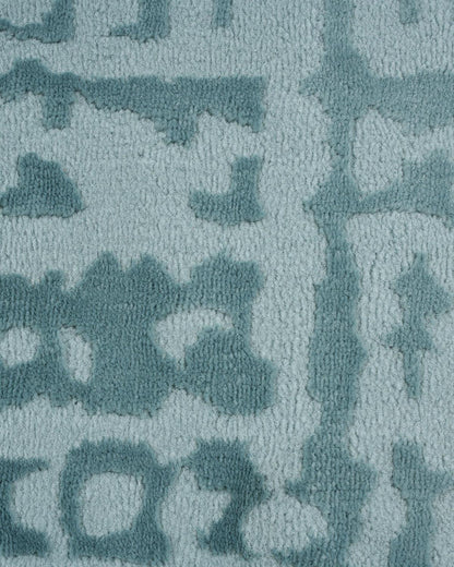 Aura Carpet | Grid Abstract Light Blue