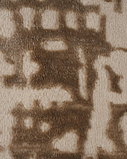 Aura Carpet | Grid Abstract Light Gold