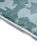 Aura Grid Abstract Aqua Carpet