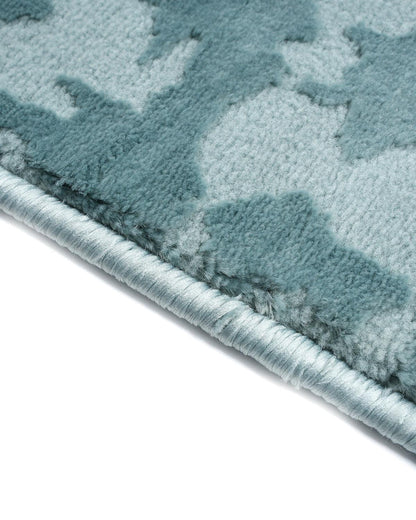 Aura Carpet | Grid Abstract Light Blue